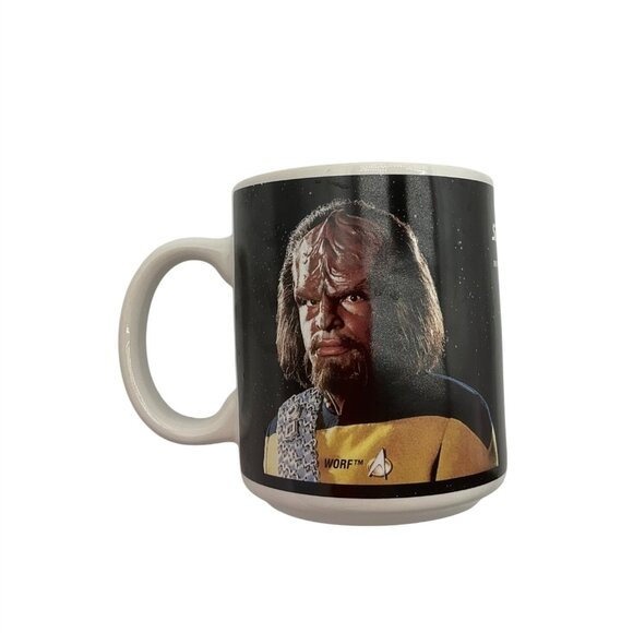 Centric x Paramount Pictures Other - Vintage 1993 Star Trek The Next Generation Mug Worf & Data Sci-Fi Collectible